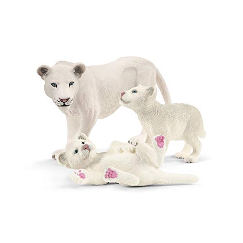 schleich 42505 Löwenmutter mit Babys, ab 3 Jahren, Wild Life - Spielfigur