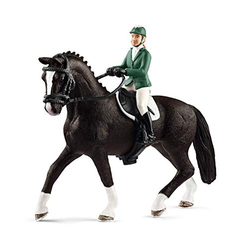 schleich 42358 Springreiterin mit Pferd, für Kinder ab 5 Jahren, HORSE CLUB - Spielset