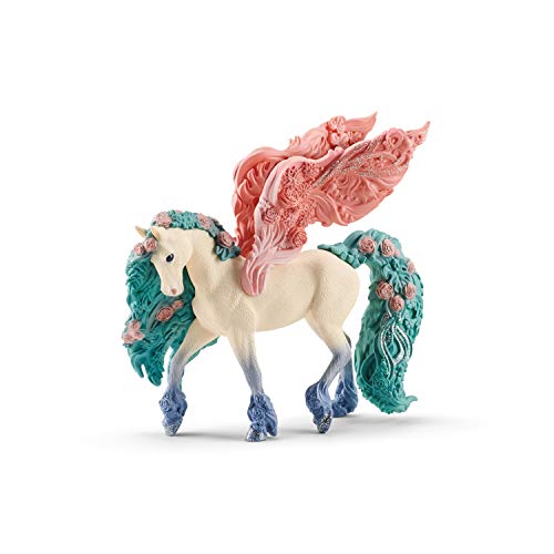 schleich® 70590 Blütenpegasus, für Kinder ab 5-12 Jahren, BAYALA® - Spielfigur, 2.4 x 15.5 x 18 cm