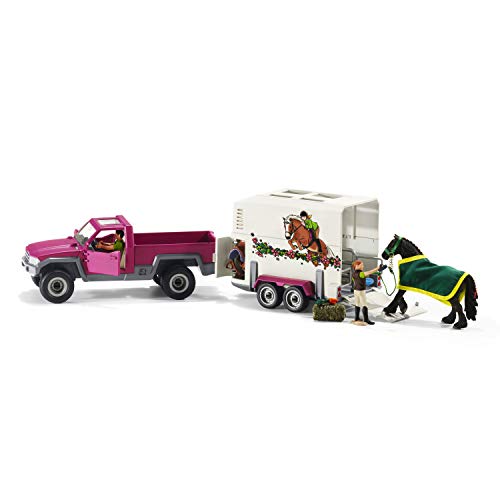 Schleich 42346 Horse Club Pk Up with Horse Box