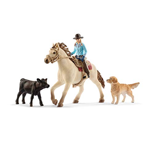 Schleich 42419 Farm World Spielset - Westernreiten, Spielzeug ab 3 Jahren, Unique