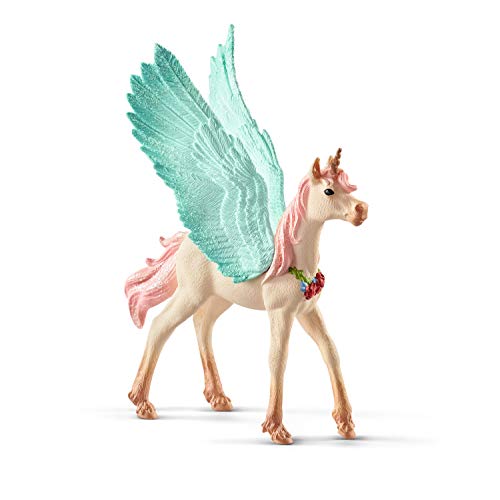 schleich 70575 Schmuckeinhorn-Pegasus, Fohlen, für Kinder ab 5-12 Jahren, BAYALA - Spielfigur