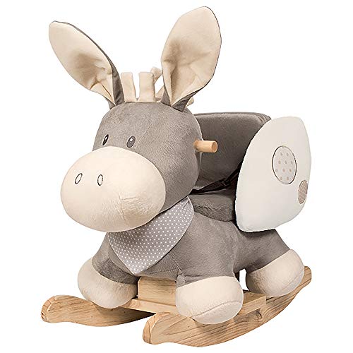 Nattou Schaukeltier Esel Cappuccino, 10 - 36 Monate, 60 x 39 x 50 cm, Beige