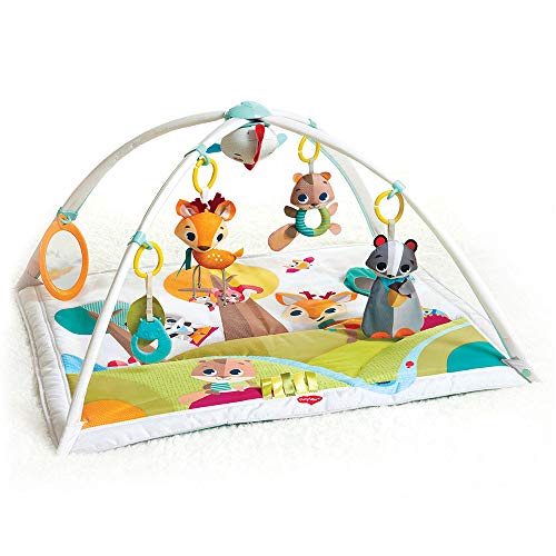 Tiny Love Baby Spieldecke Gymini Deluxe Into The Forest, Krabbeldecke mit verstellbaren Spielbögen, nutzbar ab der Geburt (0M+), 88 x 78 cm, mehrfarbig