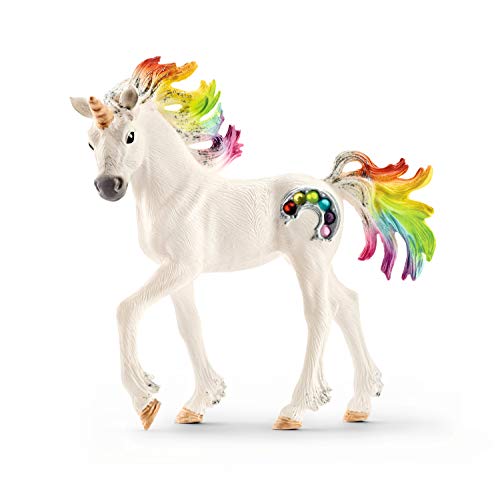 Schleich, Einhorn, 70525 bayala Spielfigur - Regenbogeneinhorn Fohlen, Spielzeug ab 5 Jahren