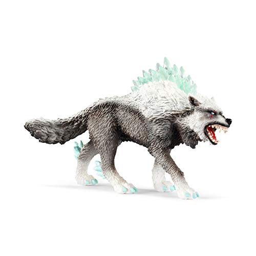 schleich 42452 Schneewolf, für Kinder ab 7-12 Jahren, ELDRADOR CREATURES - Spielfigur