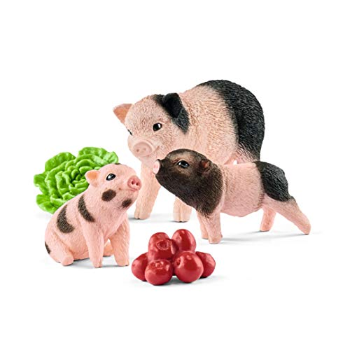 Schleich 42422 Farm World Spielset - Mini-Schwein Mutter und Ferkel, Spielzeug ab 3 Jahren