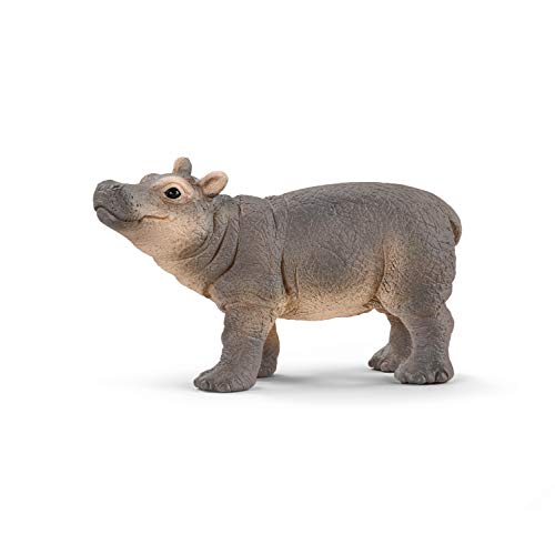 schleich 14831 Nilpferd Junges, für Kinder ab 3+ Jahren, WILD LIFE - Spielfigur
